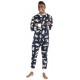 Lazyone - Einteiliger Pyjama Blue classic Elch Erwachsene