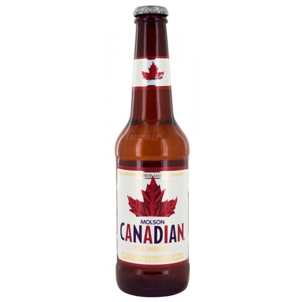 Cerveza clara lager canadiense Molson 33 cl - 4°