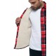 Camicia foderata in sherpa uomo