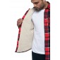 Camicia foderata in sherpa uomo