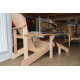 Set sedia con braccioli Athena Muskoka + poggiapiedi Athena Muskoka