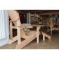 Set sedia con braccioli Athena Muskoka + poggiapiedi Athena Muskoka