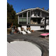 Set sedia con braccioli Athena Muskoka + poggiapiedi Athena Muskoka