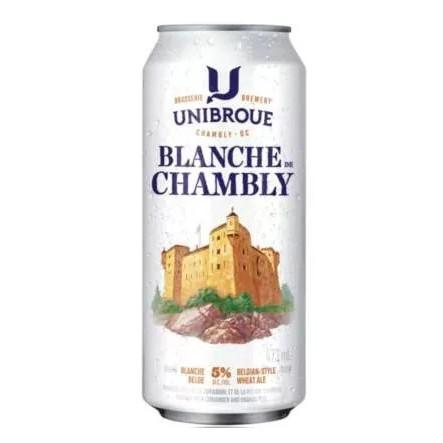 Cerveza clara Blanche de Chambly 473 ml - 5 ° Cerveza clara Blanche de Chambly 473 ml - 5 °