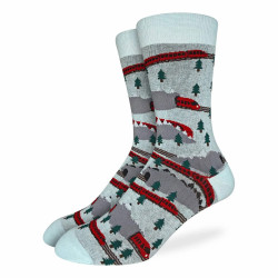 Chaussettes homme coton Taille unique Trains in Motion