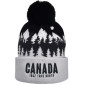 Bonnet scène montagnes et sapins