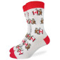 Chaussettes homme coton Taille unique Beaver waiving Canada flag